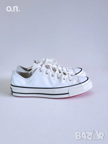 Converse Chuck Taylor 70 Ox 'White Patent' 39.5, снимка 5 - Кецове - 51600600