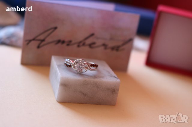 Сребърен пръстен модел R092