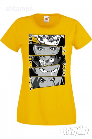 Дамска тениска Anime Heroes Naruto Goku Luffy Sakura,Анимация,игра,Празник,Повод., снимка 9 - Тениски - 38047426