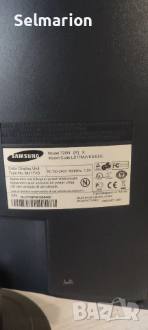 Монитор Samsung SyncMaster 720n , снимка 4 - Монитори - 53427382