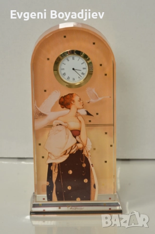 Оригинален настолен часовник, стил "ар нуво" Goebel, снимка 2 - Луксозни - 52490896
