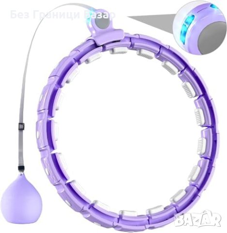 Нов обръч за упражнения за Корем Фитнес гори калории Хула Масаж