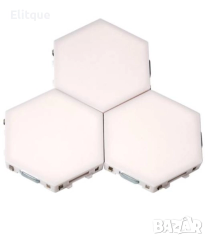 Комплект от 3 броя Модулен TOUCH LED панел тип „Honeycomb", снимка 4 - Други - 52853775