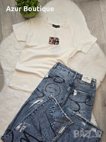 Дънки графити, снимка 2 - Дънки - 51586098