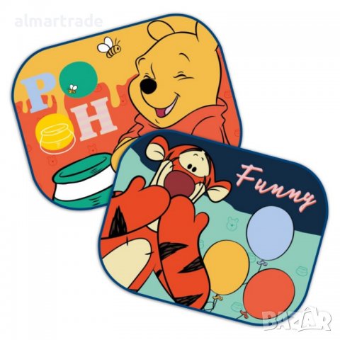 Комплект 2 сенника за кола, Winnie the Pooh, 36 x 44 cm, снимка 7 - Аксесоари и консумативи - 39334467