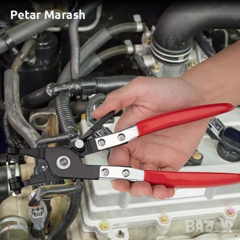 Комплект клещи за скоби на водни съединения 9 части KraftWorld – професионален, снимка 5 - Клещи - 51452238