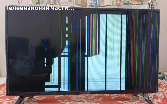 Crown 39J110HD със счупен екран D39-M30 LC390TU1A/TP.MS3663S.PB801/JS-D-JP385DM-071EC/062EC