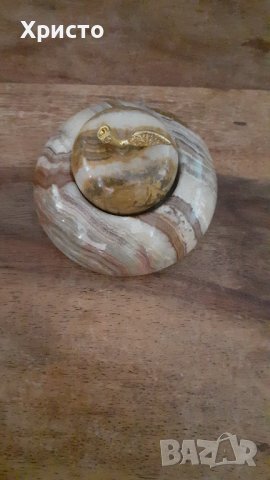 слонче, ябълка, пирамиди и други от мраморен Оникс, жълтеникаво меден, зелен полускъпоценен камък, снимка 8 - Статуетки - 43787461