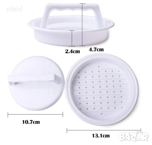 форма преса уред за направа на сандвич тост бургер хамбургер кайма шницел кюфте плоско, снимка 4 - Форми - 17006660