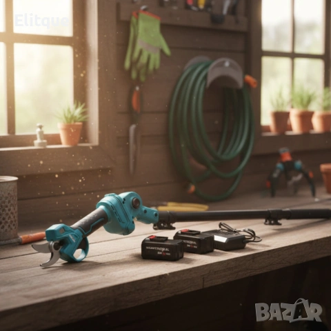 Акумулаторна лозарска ножица KraftRoyal 36V 8Ah с телескопичен прът до 2.7м, снимка 5 - Градинска техника - 53338094