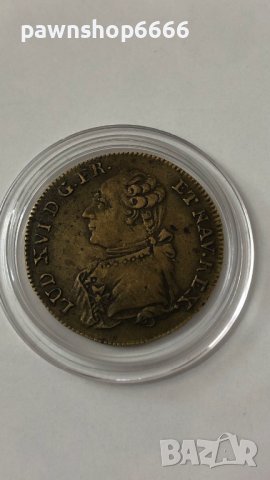 Френски жетон Jeton - Louis XVI - Omnibus non sibi Buste à gauche 2