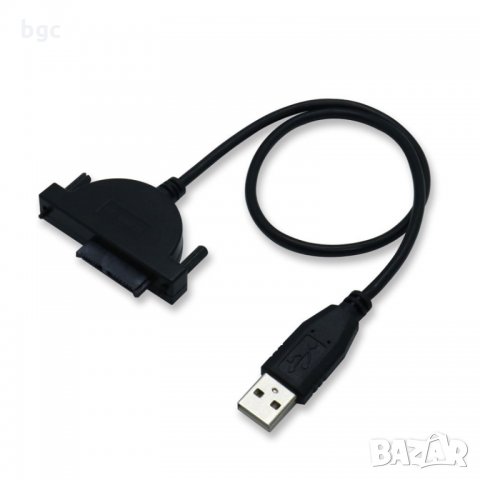 Адапторен кабел USB към 13Pin Slimline SATA Laptop CD/DVD Rom 13-Pin 13ПИНА 13-пин Optical Drive, снимка 6 - Части за лаптопи - 27012441