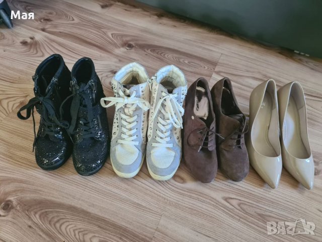 Дамски обувки и боти на платформа, снимка 4 - Дамски обувки на ток - 32984195