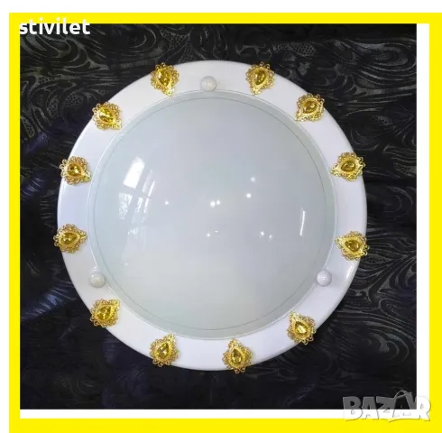 ПЛАФОН ЗЛАТНА КАПКА - НОВО- 3D ЕФЕКТ., снимка 3 - Лампи за таван - 47360268