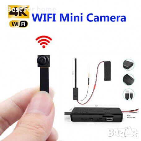 WiFi скрита камера TANGMI автономна с акумулаторна батерия, снимка 4 - IP камери - 43433874