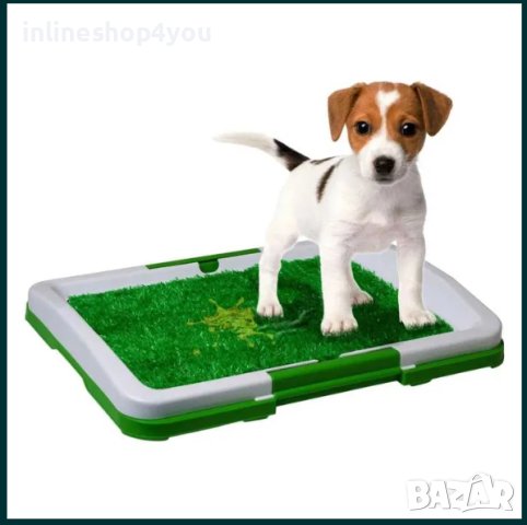 Puppy Potty Pad тоалетна за куче/котка с решетка и изкуствена трева, снимка 2 - За кучета - 43141897