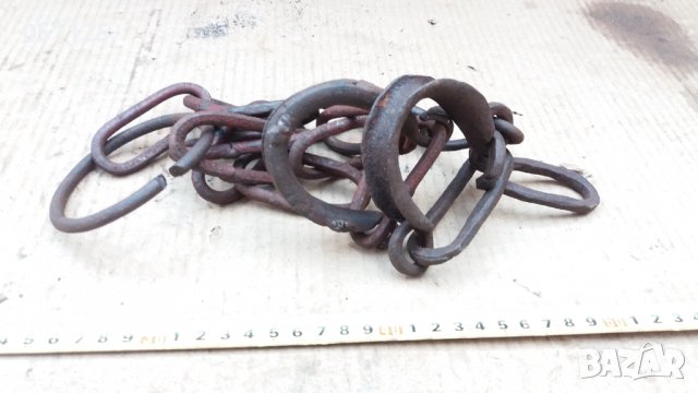 комплект ковани възрожденски белезници, пранги, окови , снимка 10 - Антикварни и старинни предмети - 37677240