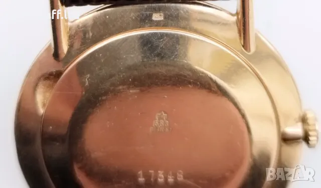 Стар часовник Полет, златен, 14К, 583, СССР, диам. 33 мм, снимка 9 - Луксозни - 49933970