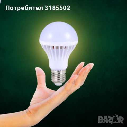LED крушка E27 320LM 6400K 5W 12V, снимка 4 - Крушки - 51220987