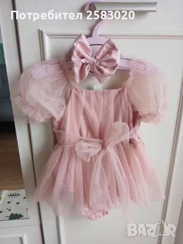 Детска рокля, снимка 2 - Бебешки рокли - 48847423