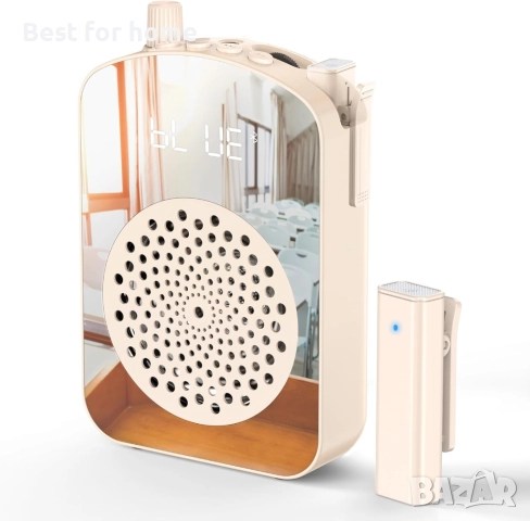 Преносима Bluetooth колонка с безжичен микрофон PRUNUS A10 – Караоке, Гласов усилвател, Ретро дизайн