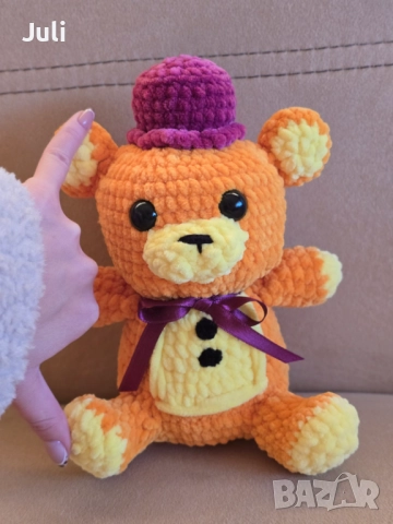 Ръчно плетено на една кука Мече, снимка 4 - Други - 52220716