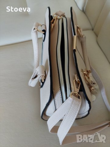 Дамска бежова чанта , снимка 2 - Чанти - 33369639