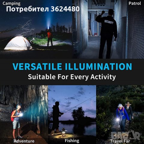 Мощен LED фенер , снимка 11 - Прожектори - 40867094