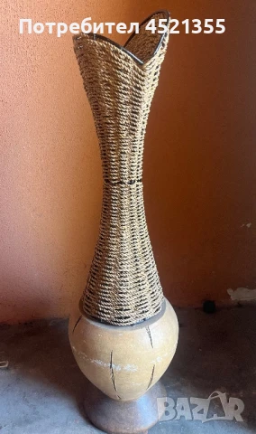 Африканска ваза за декорация, снимка 2 - Декорация за дома - 50891443