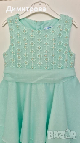Mayoral рокля в цвят мента , снимка 2 - Детски рокли и поли - 50785350