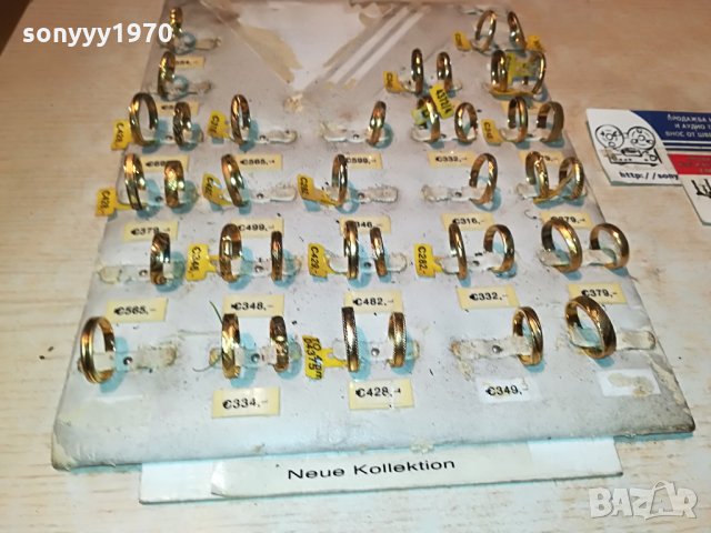 златни пРъстени-халки 39бр-внос германия 1007211949