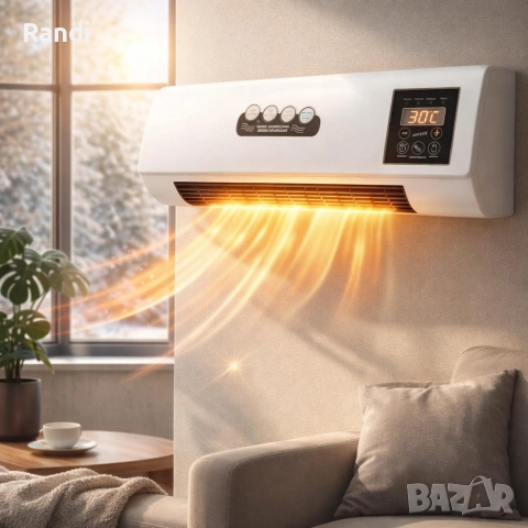 Стенен PTC отоплител и вентилатор LX-333 – 1800W, дистанционно управле