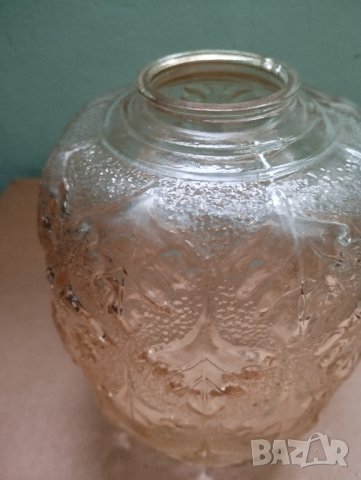 Три стъкла за лампа арт деко, снимка 5 - Настолни лампи - 43351535