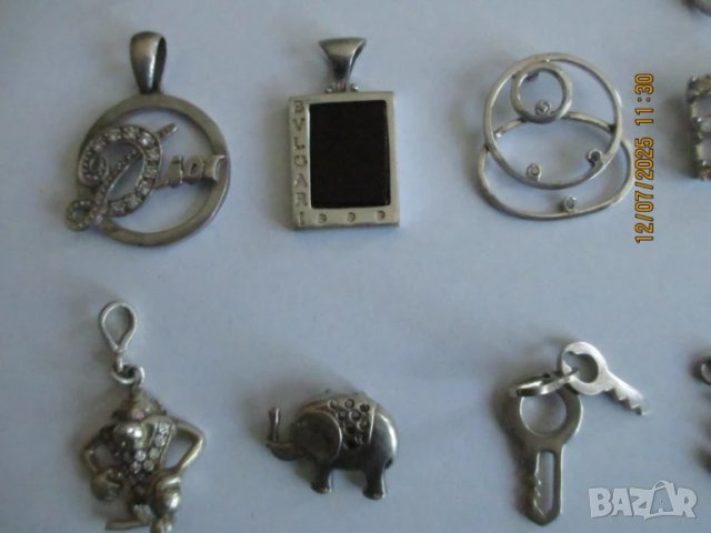 Сребърни висулки обновена, снимка 4 - Колиета, медальони, синджири - 22154141