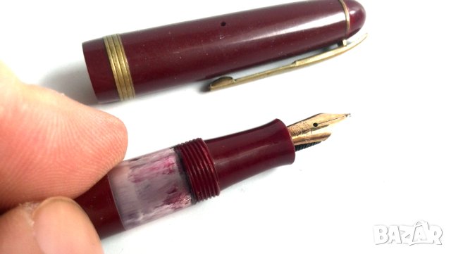 Стара писалка 14к злато писец, снимка 10 - Антикварни и старинни предмети - 43996599