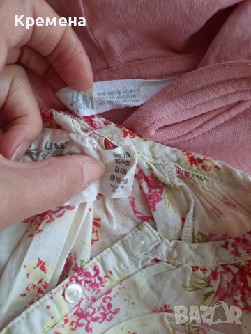 блузки за момиче H&M, 4/5г, 2 броя- 9лв общо, снимка 2 - Детски Блузи и туники - 36892681