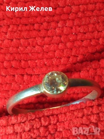 НЕЖЕН СРЕБЪРЕН ПРЪСТЕН Тип ГОДЕЖЕН СРЕБРО 925 с ЮВЕЛИРНО ФАСЕТИРАН БЛЕСТЯЩ КАМЪК ЦИРКОНИЙ 40330