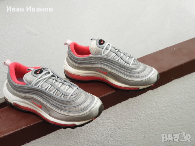 оригинални маратонки  Nike Air Max '97 сребристи/розови  номер 40,5, снимка 2 - Маратонки - 37312877