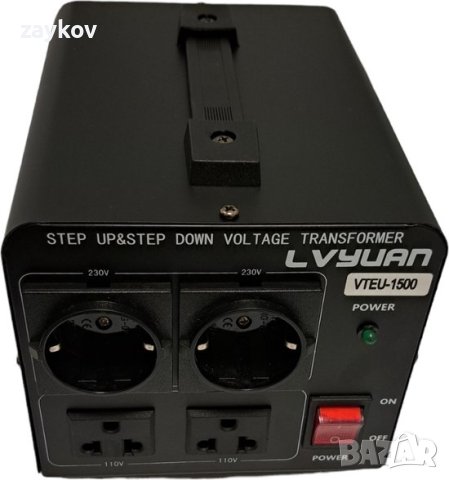 Инвертор трансформатор VTUE-1500 вата 110V-220V /220V-110V преобразувател 1500W, снимка 3 - Друга електроника - 43779209
