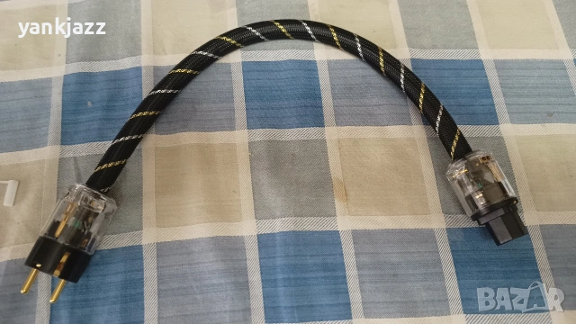 Аудио кабел захранване 50см, снимка 2 - Ресийвъри, усилватели, смесителни пултове - 53200131
