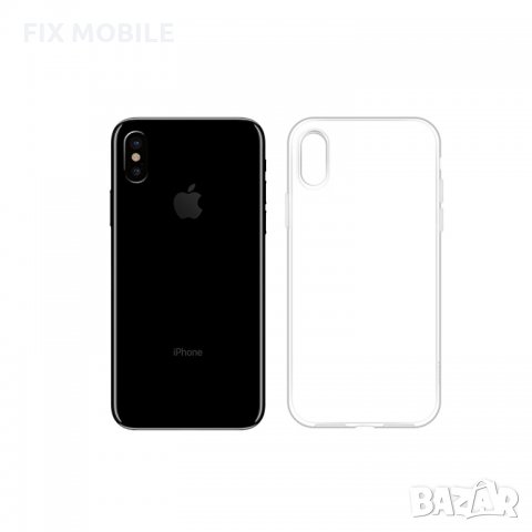 Apple iPhone X/XS прозрачен силиконов кейс/гръб, снимка 3 - Калъфи, кейсове - 32838661