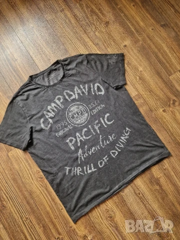 Страхотна мъжка тениска CAMP DAVID размер 2XL, снимка 2 - Тениски - 50670062