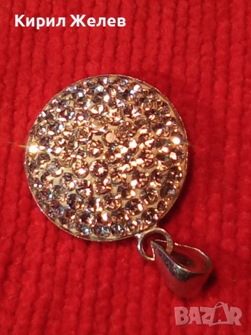 ИЗИСКАН СРЕБЪРЕН МЕДАЛЬОН СРЕБРО 925 с БЯЛ ЕМАЙЛ и КРИСТАЛЧЕТА 36407, снимка 17 - Колиета, медальони, синджири - 39547791