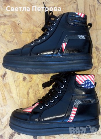 Два чифта дамски високи спортни обувки-40 номер, снимка 3 - Кецове - 28104500
