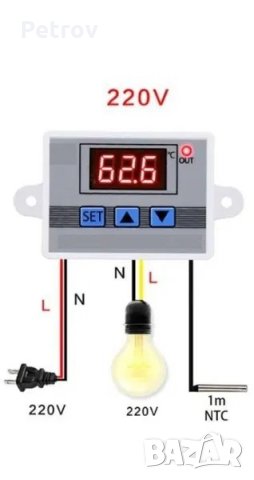 Терморегулатор за инкубатор , Температурен регулатор , Термостат 220V, снимка 10 - За птици - 33395899