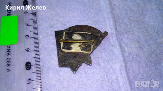 БПФК 1923-1944 Стара РЯДКА ЕМАЙЛИРАНА ПОСРЕБРЕНА БРОНЗОВА НРБ ЗНАЧКА 21506, снимка 2 - Колекции - 38465260