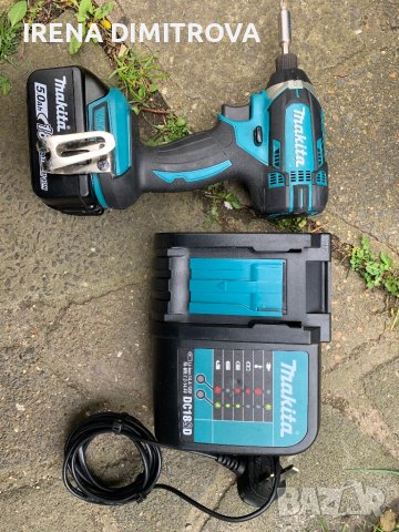 Makita dtd 152+5ампера и зарядно, снимка 1 - Винтоверти - 40490094