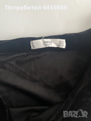 Кадифена празнична рокля MANGO, снимка 3 - Рокли - 52642173