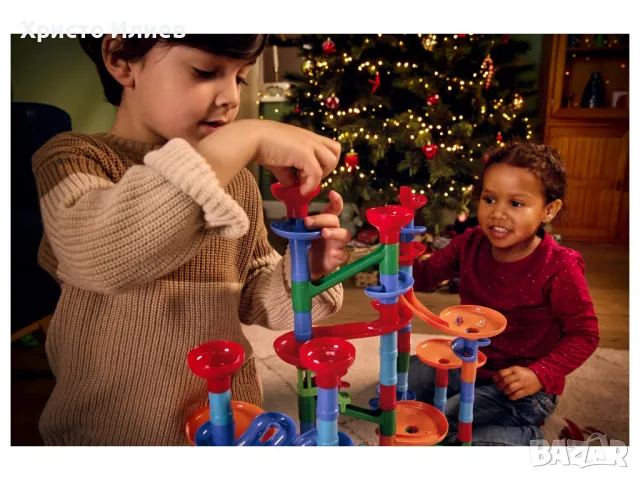 Голяма Детска писта с топчета 120 части и 20 стъклени топки, снимка 2 - Коли, камиони, мотори, писти - 48863685