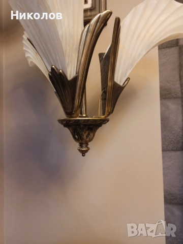 Полилей Арт Деко 3-ка, снимка 4 - Антикварни и старинни предмети - 52573205